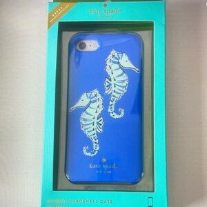 Kate Spade Blue Seahorse Phone Case